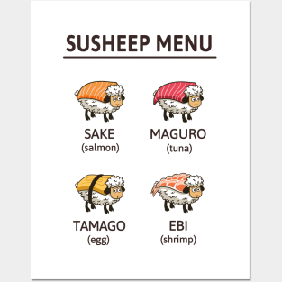 Susheep Menu Posters and Art